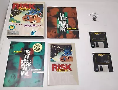 Risk Deluxe Apple Macintosh PC Big Box Computer Game Mac Play Complete VTG • $29.99