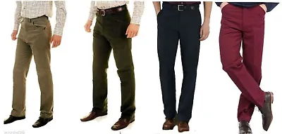  Moleskin Trousers Olive Country Casual Smart Wear  Beige Navy  Wine Pants  • $47.30