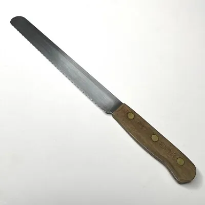 $14.99 • Buy Chicago Cutlery BT7 Vintage Serrated Bread Knife STAINLESS STEEL Walnut Wood 7 