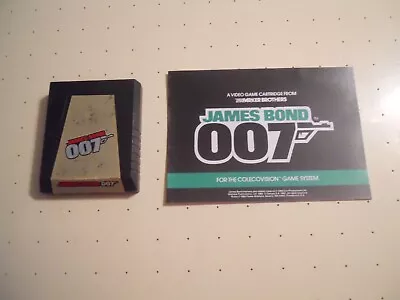 James Bond 007 - Parkers Bros (ColecoVision 1984) Cartridge W/mnl -Tested/Works • $35