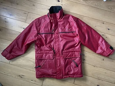 Vintage Team Honda Sport Jacket Men’s Medium Red Coat Lined Motorsport Rain • $62.16