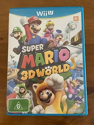 Super Mario 3D World - Nintendo Wii U - Free Post & Good Condition • $49
