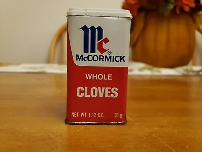 Vintage McCormick Whole Cloves Rectangular Spice Tin • $5.99