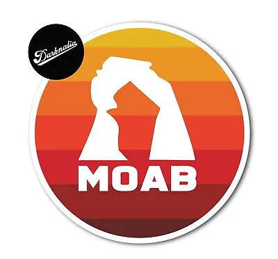 Moab Utah Desert Arch Adventure Car Sticker | 3 Inch | V4 | Durable  • $4.95