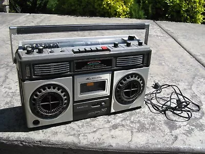 Vintage Crown Jumbo Sound 747 747F Boom Box Ghetto Blaster Rare! • $139