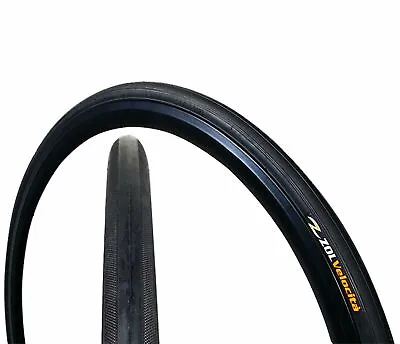 Zol Velocita Road Wire Bike Bicycle Tire 700x23C Z1233 Black • $28.95