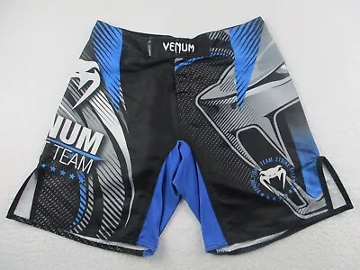 Venum Shorts Mens 42 MMA Training Fight UFC Black Blue Muay Thai Octagon • $39.95