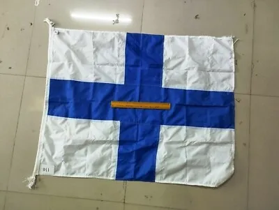 X - VINTAGE Nautical Sailboat Boating Flag - Signal Flag FROM SHIP SALVAGE (116) • $15.99