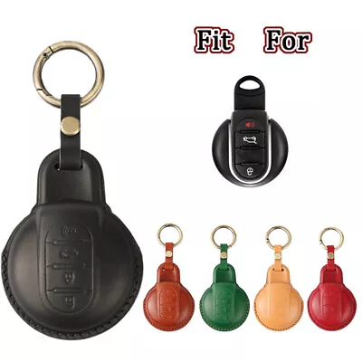 Genuine Leather Car Key Fob Case Cover For BMW Mini Cooper Clubman F55 F56 F57 • $30.18