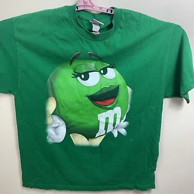Green M&M  T Shirt Size Large Snack Candy Chocolates • $8.99