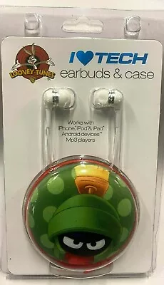 Marvin The Martian  Earbuds With Zippered Case By Spoontiques • $5.98