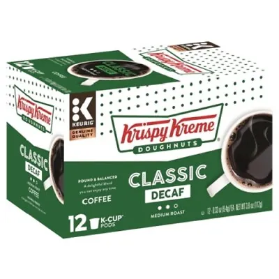 Krispy Kreme Doughnuts Classic Decaf Coffee K-Cups • $20.95