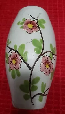 Vintage Hand Painted Floral Italian Pottery 7  Vase • $3.99