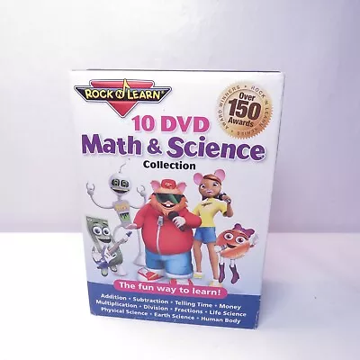 Rock 'N Learn Math & Science 10 DVD Box Set Learning Collection • $14.99