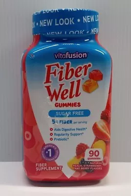 Vitafusion Fiber Well Gummies - 90 Count Sugar Free 5g Of Fiber 02/2025 • $19.95