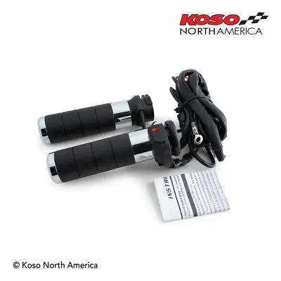 Koso AX068M10 Titan-X Heated Grips For Harley Davidson With Cable Throttle • $199.76