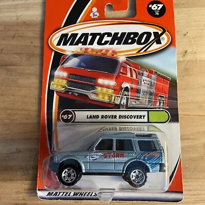 NiB Vtg Matchbox Land Rover Discovery Metallic Blue #67/75 Mattel Wheels • $14