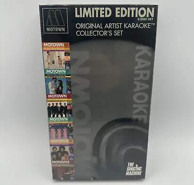 Motown The Singing Machine Karaoke 6 Cd Set  Mint Sealed 2003 Marvin Gaye Soul • $499