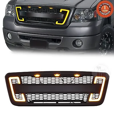 For 2004-2008 Ford F150 Front Bumper Grill Raptor Style W/DRL&Turn Signal Lights • $129.94
