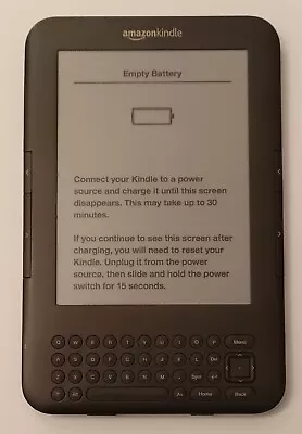 Amazon Kindle Reader Keyboard Wi-Fi 6  4GB D00901 3rd Gen - Needs Battery • $17.99