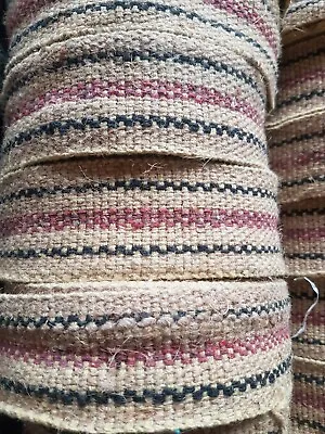 Upholstery Chair Webbing Traditional Jute Woven Craft Sewing Tapes Sofa Straps • £15.99