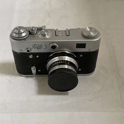 £50 • Buy Vintage FED-3 With Industar-61 10 Blades Lens Russian Film Camera...