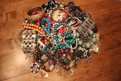 GREAT LOT Of Vintage Jewelry - 4 + Pounds -REDUCED -All Kinds Of Treasures  • $11.95