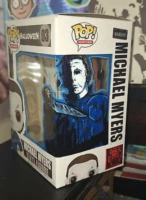 🎃 Funko POP! Halloween Michael Myers 03 HAND PAINTED Artwork Sketched On Box • $119.99