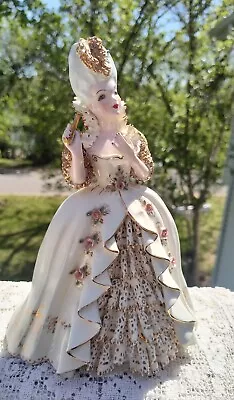 Florence Ceramics Of California Marie Antoinette Figurine In White Lace 10  • $39.99