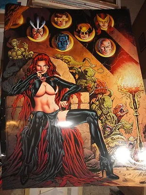 Al Rio  Goblin Queen  Poster With X-Men 18 X24  Large Mint Great Color Sexy • $9.99