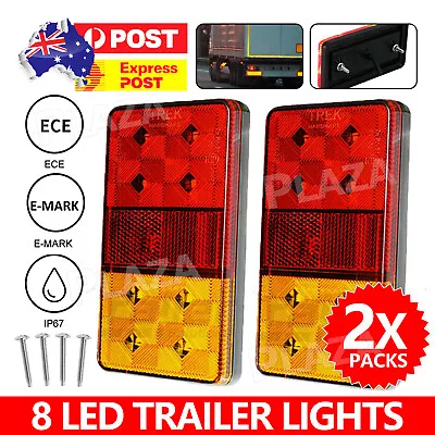 $16.95 • Buy 2x LED TRAILER LIGHTS TAIL LAMP STOP INDICATOR 12V VOLT 4WD 4X4 CAMPER UTE