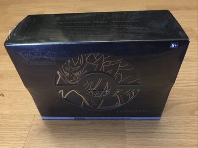 $90 • Buy Pokémon TCG Sword & Shield Elite Trainer Box Plus Zamazenta Card Game - POK82743