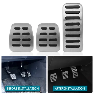 3Pcs Car MT Brake Pedal Cover For Volkswagen VW Bora Jetta Golf Mk4 Polo 1998-04 • $8.07