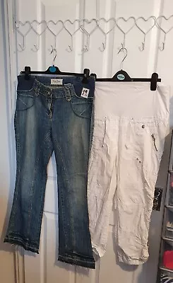 £9 • Buy Ladies Maternity Bundle Joblot Clothes Size 12 Denim Jean Jeans Trouser Next Evi