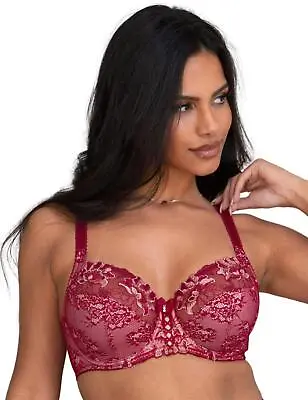 Pour Moi Sofia Lace Bra Underwired Full Cup 3827 Embroidered Side Support Bras • £28.90
