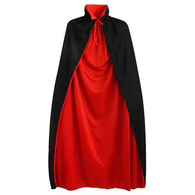  Devil Costume Men Hooded Cloak Cape For Halloween Universal • £13.75