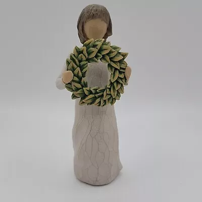 Willow Tree  Magnolia  Figurine 27603 Wreath Holiday Christmas Thanksgiving  • £20.24