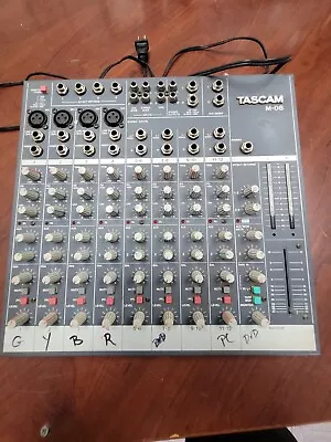 TASCAM M-08 Analog 8 Channel Mixer Tested  • $140