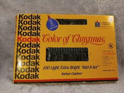 Vtg KODAK 100 Lights In Motion COLOR OF CHRISTMAS Indoor/outdoor Rare NOS • $18
