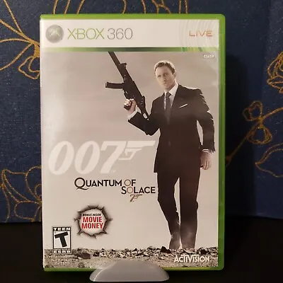 007 QUANTUM OF SOLACE (Microsoft Xbox 360 2008) GAME COMPLETE With MANUAL • $10.95