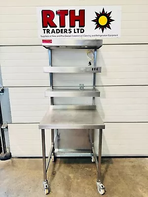 3 Tier Heated Gantry & Mobile Table ~ Halogen Hot Lamp Light Gantry Shelf £400+V • £480