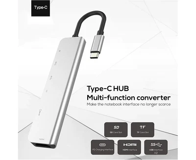 $20.99 • Buy USB C Hub Adapter Dongle For Macbook Air, Macbook Pro With 4K 60Hz HDMI, 87W Pow