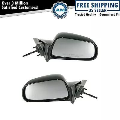 Manual Remote Side View Mirrors Pair Set Of 2 For 99-03 Mitsubishi Galant • $58.51