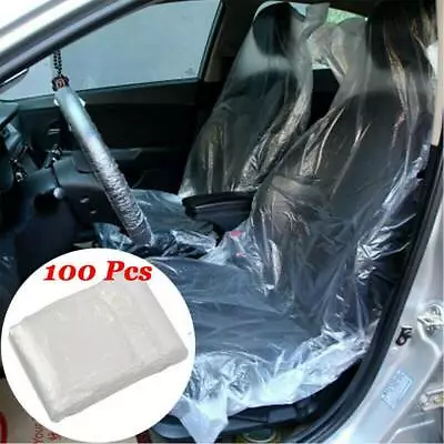 100pcs Universal Disposable Car Seat Covers Vehicle Cover Protective Mechanic AU • $33.14