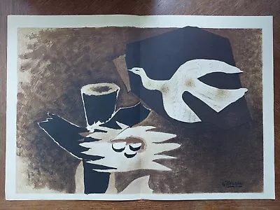 Georges Braque Original Lithograph Galerie Maeght Paris 1956 • $52