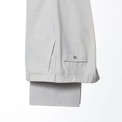 ERMENEGILDO ZEGNA White Micro Check Vintage Trousers US46 • $27
