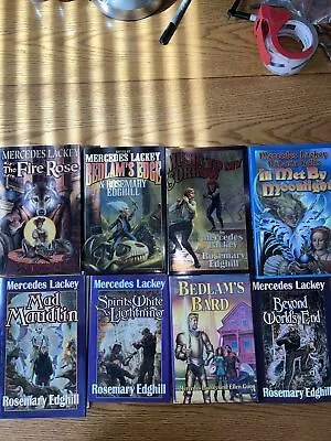 Mercedes Lackey Lot Of 8 Hard Cover Fantasy Novels Very Good Conditions • $45