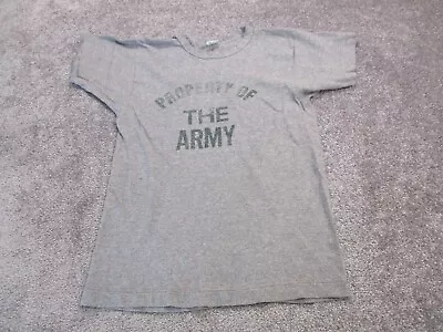 Vintage Champion Army Shirt Tshirt Mens Medium Gray Short Sleeve Vintage • $149.99