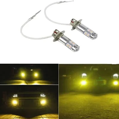 2x H3 10W HIGH POWER 3000K LED HEADLIGHT FOG DRIVING LIGHT BULBS CAR LAMP GLOBE • $20.38