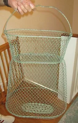 INOX Metal Collapsing Crab Fish Lobster Shrimp Trap Basket - Made In France • $42